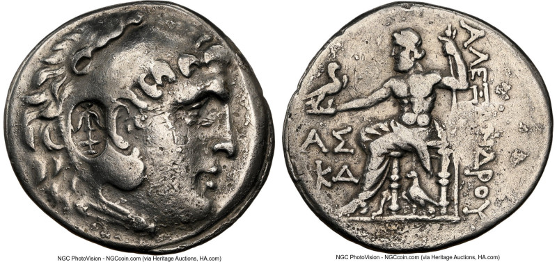 PAMPHYLIA. Aspendus. Ca. 212-181 BC. AR tetradrachm (31mm, 12h). NGC VF, brushed...