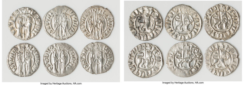 Cilician Armenia. Hetoum I 6-Piece Lot of Uncertified Trams ND (1226-1270) XF, A...