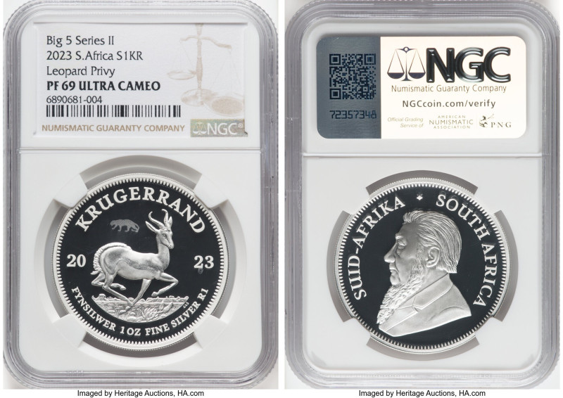 Republic 4-Piece Lot of Certified silver "Big 5 Series II" Issues 2023 NGC, 1) P...