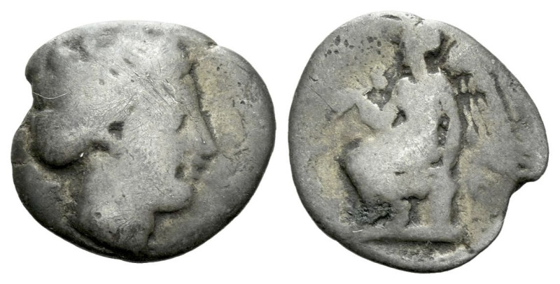 Bruttium, Terina Diobol IV century BC, AR , 

Fine

Ex Naville Numismatics s...