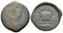 Sicily, Agrigentum Tetras circa 415-406