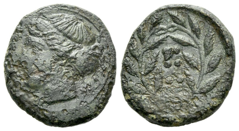 Sicily, Himera Hemilitron circa 415-409, Æ 17.00 mm., 3.74 g.

VF