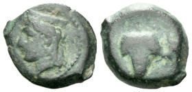 Sicily, Tauromenium Bronze circa 336-317