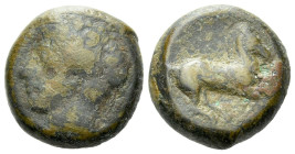 The Carthaginians in Sicily and North Africa, Carthage (?) Bronze circa 400-350 - Ex Naville Numismatics sale 53, 2019, 56. From the E.E. Clain-Stefan...