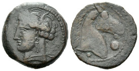 The Carthaginians in Sicily and North Africa, Carthage or Sardinia Bronze circa 300-246 - Ex Naville Numismatics sale 53, 2019, 59. From the E.E. Clai...