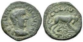 Troas, Alexandria Valerian I, 253-260 Bronze circa 253-260 - Ex Naville Numismatics sale 51, 2019, 184. From the E.E. Clain-Stefanelli collection. Sol...