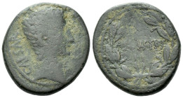 Ionia, Uncertain mint Octavian as Augustus, 27 BC – 14 AD Bronze circa 27 BC - AD 14 - Ex Naville Numismatics sale 27, 2016, 180. From the E.E. Clain ...
