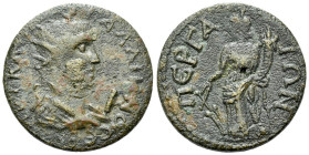 Pamphilia, Perge Gallienus, 253-268 10 Assaria circa 253-268 - Ex Naville Numismatics sale 45, 2018, 172. From the E.E. Clain-Stefanelli collection. S...