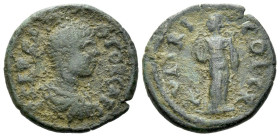 Pisidia, Cremna Geta caesar, 198-209 Bronze circa 198-209 - Ex Naville Numismatics sale 70, 2021, 179. From the E.E. Clain-Stefanelli collection. Sold...