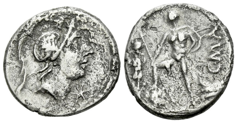 C. Publicius Malleolus Denarius 96 BC, AR 18.00 mm., 3.76 g.

Corroded, otherw...