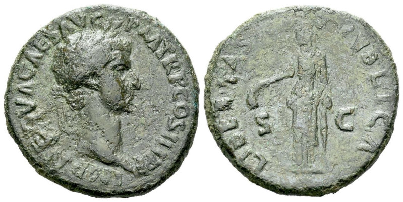 Nerva, 96-98 As Rome circa 96-98, Æ 27.00 mm., 11.05 g.

About VF