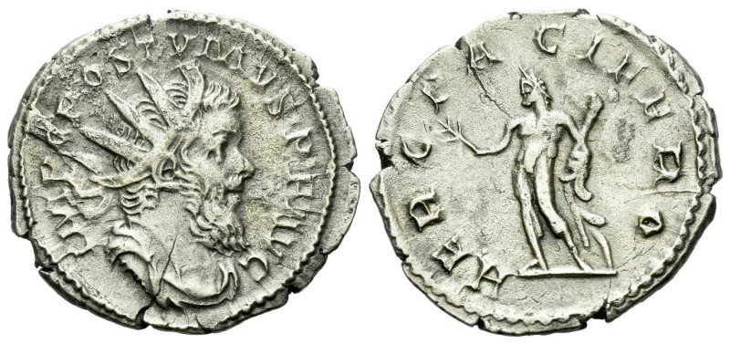 Postumus, 259-268 Antoninianus Treveri circa 253-268, billon 23.00 mm., 2.90 g....