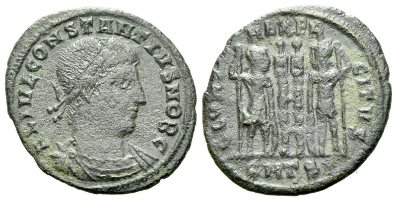 Constantius II caesar, 324-337 Follis Thessalonica circa 324-337, Æ 20.00 mm., 1...