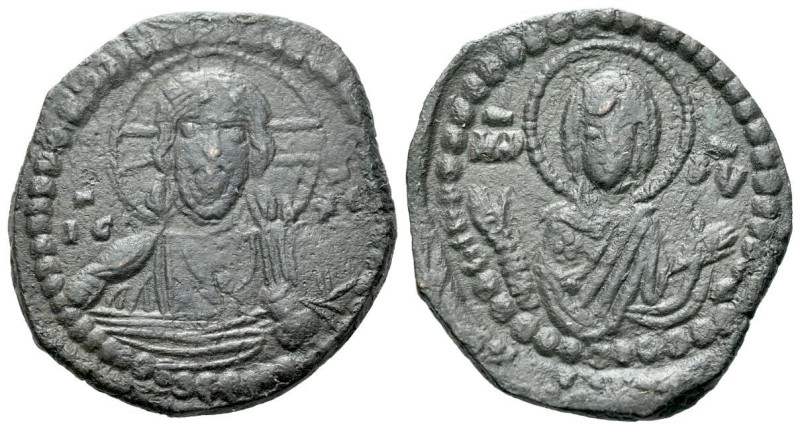 Anonymous Follis, attributed to Romanus IV Constantinople circa 1068-1071, Æ 28....