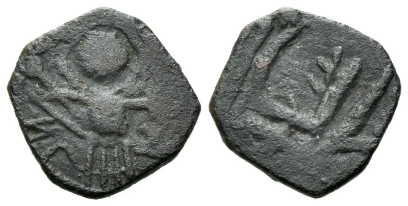 Capua, Anfusus (?) Follaro 1135-1144, Æ 12.00 mm., 1.04 g.

About VF