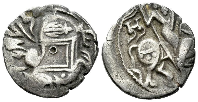 , Ghaznavids. Shihab al-Dawla Abu Sa'id Mas'ud I Dirham XI century, AR 17.00 mm....