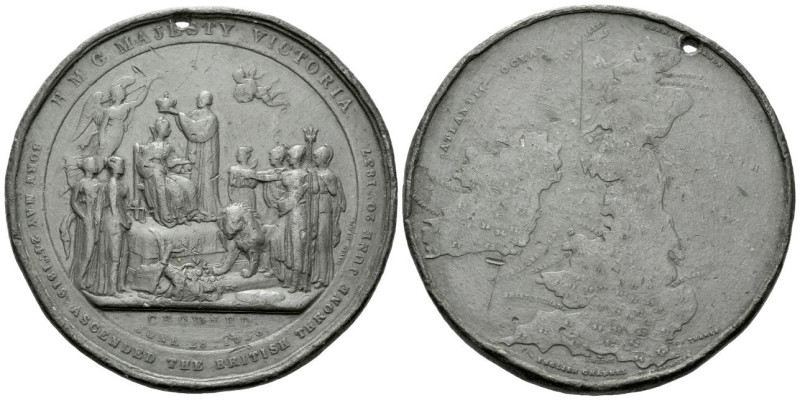 United Kingdom. Birmingham, Victoria Pewter Medal. 1838, Æ 63.00 mm., 84.01 g.
...