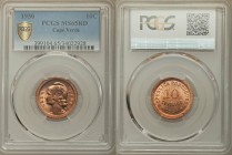 Portuguese Colonial 10 Centavos 1930 MS65 Red PCGS, KM-2. Denomination at center, date below / Liberty head left. From A Special Selection of World Co...