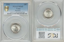 Republic Pair of Certified 10 Centavos PCGS, 1) 10 Centavos 1948 - MS63, KM-A12. 2) 10 Centavos 1952 - MS65, KM23. From A Special Selection of World C...