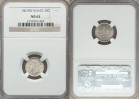 Napoleon III 4-Piece Lot of Certified 20 Centimes 1867-BB NGC, 1) 20 Centimes - MS62 2) 20 Centimes - MS65 3) 20 Centimes - MS65 4) 20 Centimes - MS65...