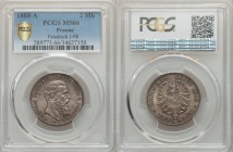 Prussia. Friedrich III 2 Mark 1888-A MS66 PCGS, Berlin mint, KM510, J-98. Head right / Crowned imperial eagle. From A Special Selection of World Coins...