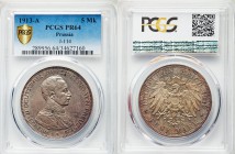 Prussia. Wilhelm II Proof 5 Mark 1913-A PR64 PCGS, KM536, J-114. Uniformed bust right / Crowned imperial eagle with shield on breast. From A Special S...