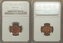 Victoria Farthing 1873 MS65 Red and Brown NGC, KM747.2, S-3958. Draped bust left / Britannia seated right. From A Special Selection of World Coins

HI...