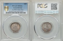 Victoria 6 Pence 1887 MS66 PCGS, KM760, S-3929. Bust left wearing small crown and veil / Crowned SIX PENCE in wreath. From A Special Selection of Worl...
