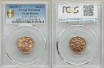 Victoria Jubilee Medal ND (1897) MS66 Red PCGS, BHM 3603, BHM 3603. Bust left encircled by other busts / Busts of Prince and Princess of Wales encircl...