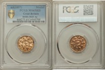 Victoria Jubilee Medal ND (1897) MS65 Red PCGS, BHM-3603 AE. Bust left encircled by other busts / Busts of Prince and Princess of Wales encircled by b...