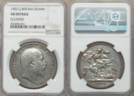 Edward VII Crown 1902 AU Details (Cleaned) NGC, KM803, S-3978, ESC-3560. Edge: Lettered. Head right / St. George slaying the dragon. From A Special Se...