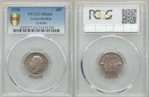 George V 6 Pence 1928 MS64 PCGS, KM832, S-4040. Head left / Six oak leaves and acorns divided. From A Special Selection of World Coins

HID09801242017