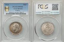 George V Shilling 1911 MS66 PCGS, KM816, S-4013. Edge: Reeded. Head left / Lion atop crown dividing date. From A Special Selection of World Coins

HID...