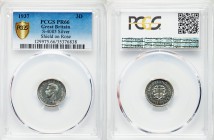 George VI Pair of Certified silver Proof 3 Pence 1937 PCGS, 1) 3 Pence - PR64 2) 3 Pence - PR66 KM848, S-4085. From A Special Selection of World Coins...