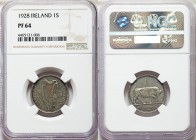 Free State Proof Shilling 1928 PR64 NGC, KM6. Edge: Reeded. Irish harp divides date / Bull and value. From A Special Selection of World Coins

HID0980...