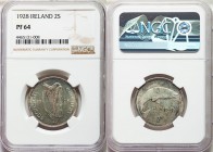 Free State Proof Florin 1928 PR64 NGC, KM7. Edge: Reeded. Irish harp divides date / Salmon and value. From A Special Selection of World Coins

HID0980...