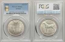 Free State 1/2 Crown 1934 MS62 PCGS, KM8. Irish harp divides date / Horse and value. From A Special Selection of World Coins

HID09801242017