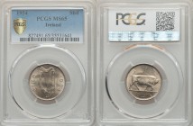 Republic Shilling 1954 MS65 PCGS, KM14a. Edge: Reeded. Irish harp / Bull From A Special Selection of World Coins

HID09801242017