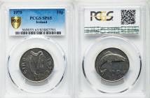 Republic Specimen 10 Pence 1975 SP65 PCGS, KM23. Edge: Reeded. Irish harp / Salmon right. From A Special Selection of World Coins

HID09801242017