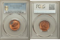 British Dependency. Victoria Farthing 1839 MS64 Red PCGS, KM12. Head left / Triskeles. From A Special Selection of World Coins

HID09801242017