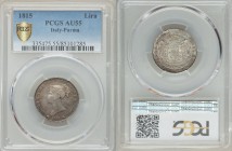 Parma. Maria Luigia Lira 1815 AU55 PCGS, KM-C28. Head left / Crowned and draped arms. From A Special Selection of World Coins

HID09801242017
