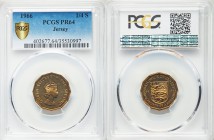 British Dependency. Elizabeth II 4-Piece Certified Proof Set 1966 PCGS, 1) 1/12 Shilling - PR66 Red Cameo 2) 1/12 Shilling - PR66 Red Cameo 3) 1/4 Shi...