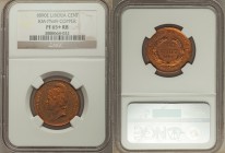 Republic copper Proof Pattern Cent 1890-E PR65+ Red and Brown NGC, KM-Pn49. Liberty head left / IN GOD WE TRUST with value and date in sprays. From A ...