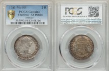 Charles III 2 Reales 1781 Mo-FF XF Details (Edge Damage) PCGS, Mexico City mint, KM88.2. Armored bust of Charles III, right / Crowned shield flanked b...