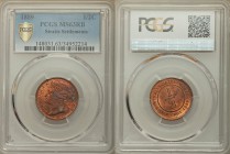 British Colony. Victoria 1/2 Cent 1889 MS63 Red and Brown PCGS, KM15. Crowned head left / STRAITS SETTLEMENTS. Value within beaded circle. From A Spec...