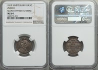 Zurich. Zwingli silver "Reformation 300th Anniversary" Ducat 1819 MS64 NGC, Cf. KM-XM2 Gold (for Obv. type); Whiting 620; Brozatus 1284. Designed by A...