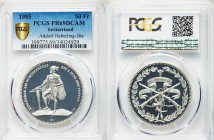 Confederation Proof 50 Francs 1985 PR69 Deep Cameo PCGS, KM-XS24, Haberling 26a. Commemorative Coinage. Uri Festival in Altdorf. From A Special Select...