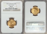 Pius XII gold 100 Lire MCML (1950) MS66 NGC, KM48. Crowned bust left / Opening of the Holy Year Door. From A Special Selection of World Coins

HID0980...