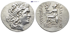 KINGS OF THRACE. Lysimachos, 305-281 BC. Tetradrachm (33mm, 16.8 g), Byzantion, circa 90-80. Diademed head of Alexander the Great to right with horn o...