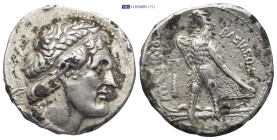 Ptolemaic Kingdom, Alexandria. Ptolemy II Philadelphos. 285-246 B.C. AR tetradrachm (29mm, 12.8 g). Tyre mint, struck ca. 266 B.C. Diademed head of Pt...